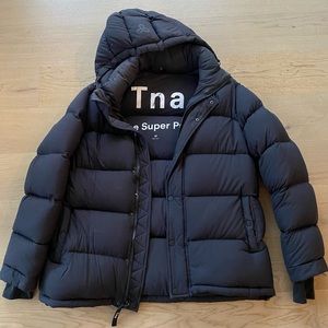 Matte black size medium Super Puff Jacket.
